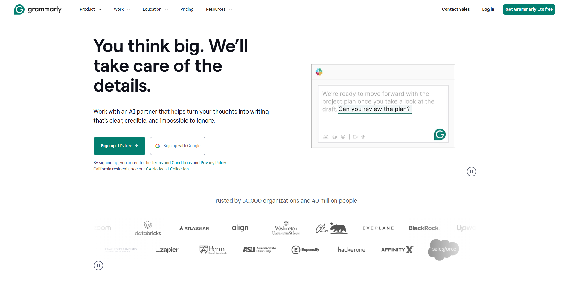 Grammarly screenshot