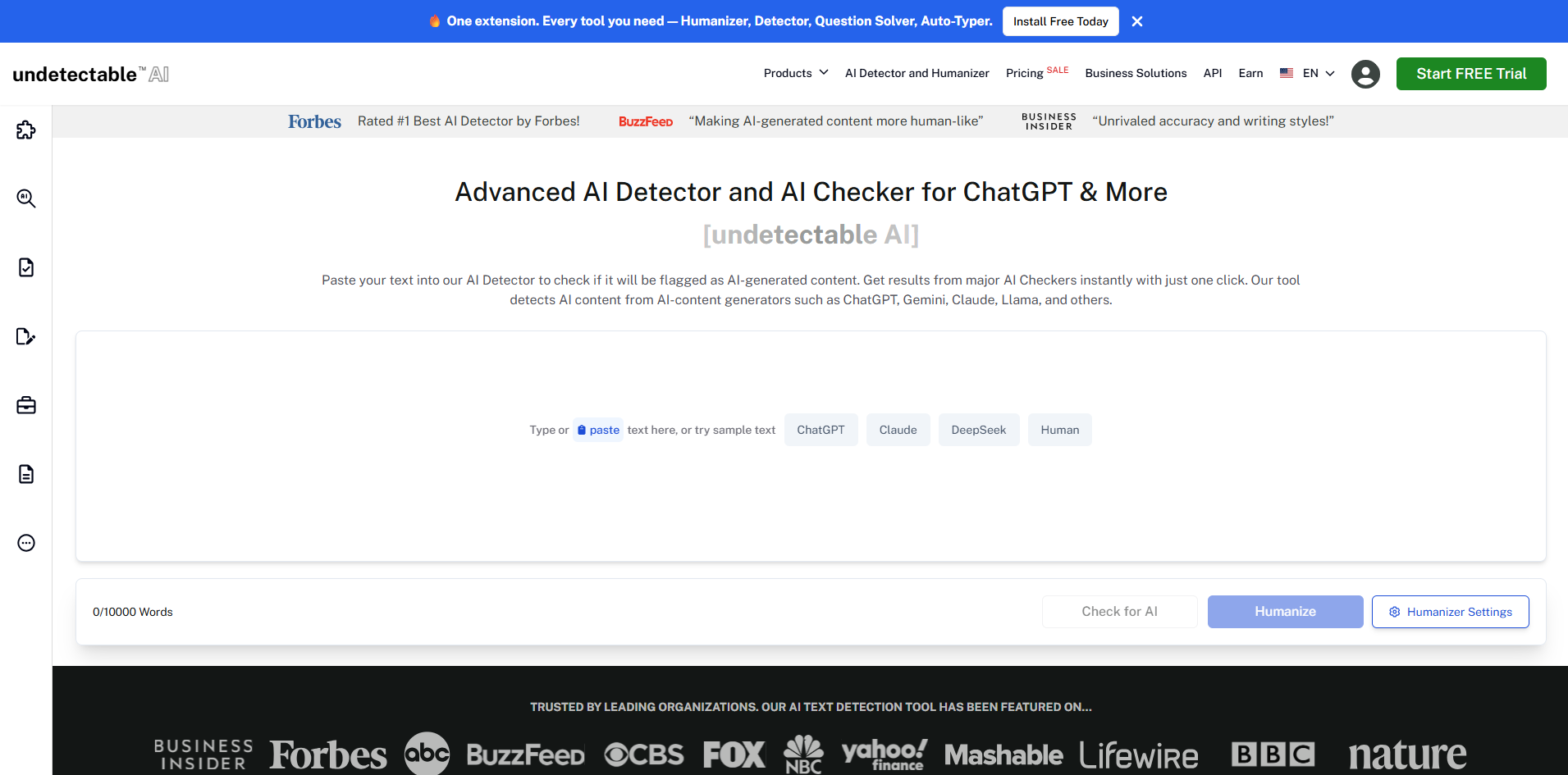 Undetectable.ai screenshot